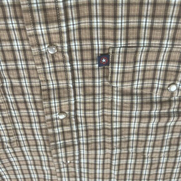 Panhandle Slim Shirt Mens Size L Long Sleeve Snap Western Shirt‎ Rust Copper - Picture 2 of 8